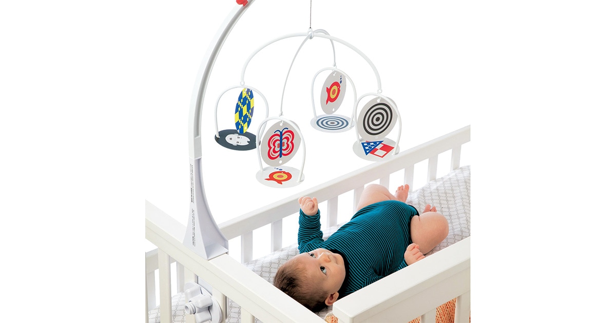 白×グレーの赤ちゃん Q&A：赤ちゃんの成長と遊具「あそびで育てる 見る力」 ボーネルンド