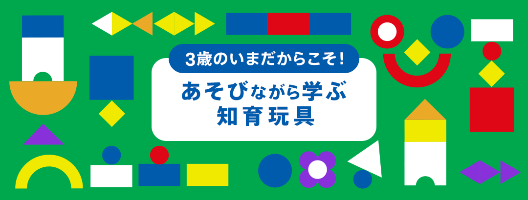 3歳のいまだからこそ!あそびながら学ぶ 知育玩具