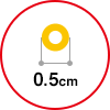 直径0.5cm