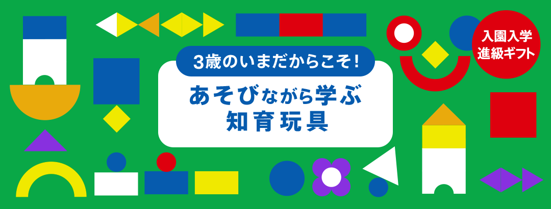 3歳のいまだからこそ!あそびながら学ぶ 知育玩具