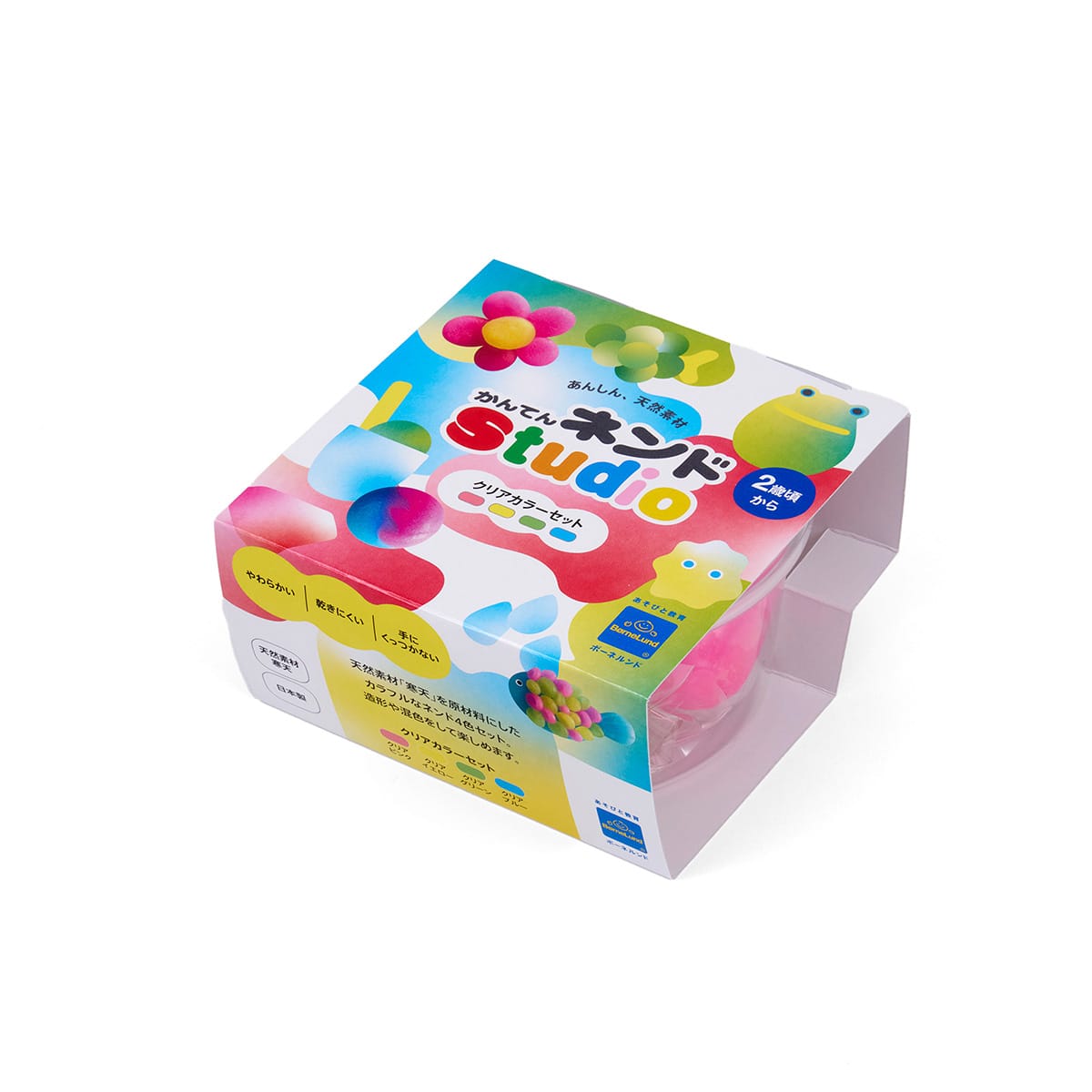 かんてんネンドStudio クリアカラー4色セット(クリアカラー4色