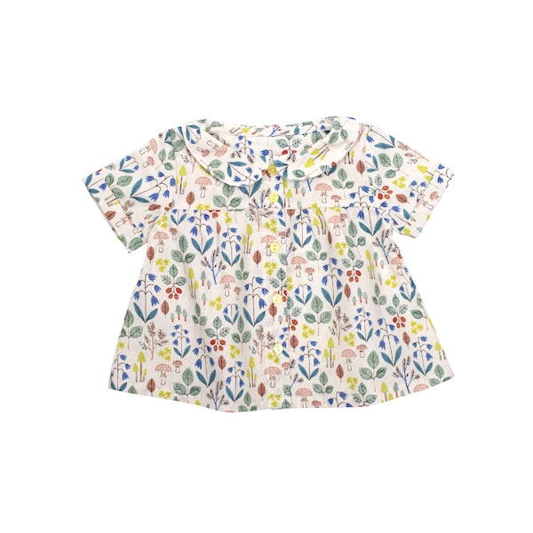 【50%OFF】フラワーガーデン ブラウス(24ヶ月頃)