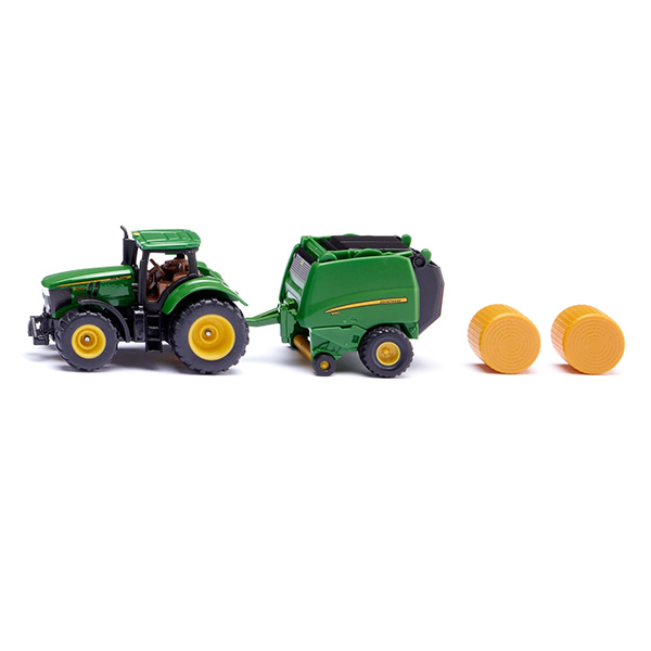 John Deere Tractor with Baler