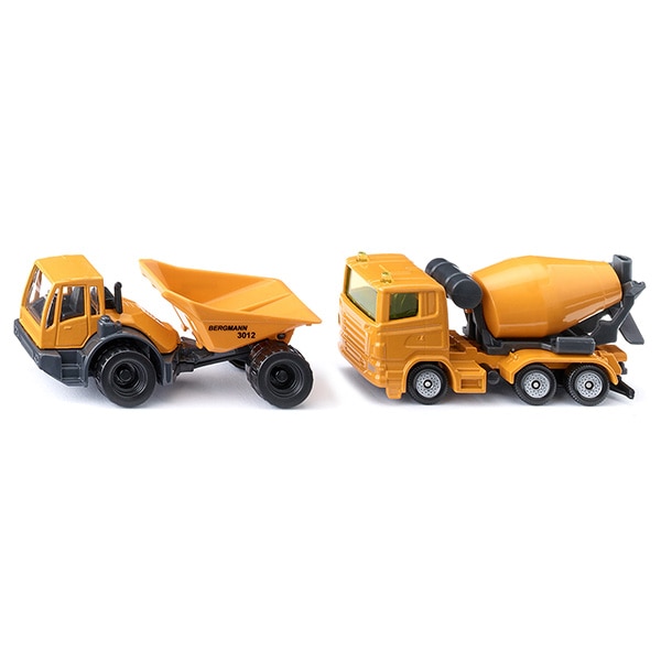 ミキサー車&ダンプカーセット